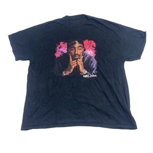 Tupac Shakur Poetic Justice Graphic Tee Thrifted Vintage Style Size 2XL